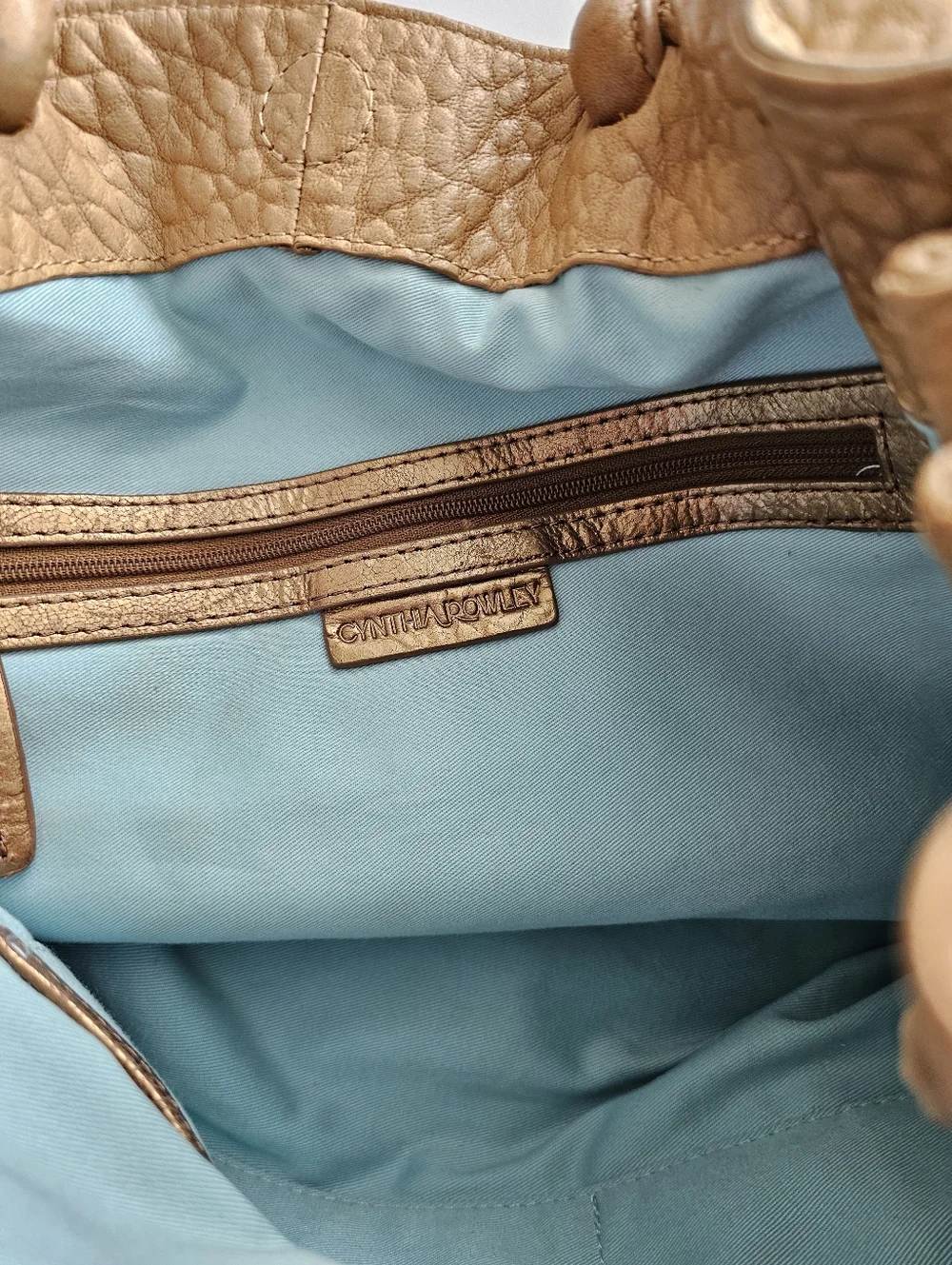 Cynthia Rowley Pebble Leather Floral Applique Hobo​ Bag